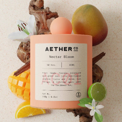 Nectar Bloom Candle 250g at Joetie Home Fragrance. Luxury Handmade Apothecary Soy Candles