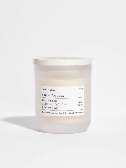 Cocoa Butter Candle – 220g Soy Wax by Helm London