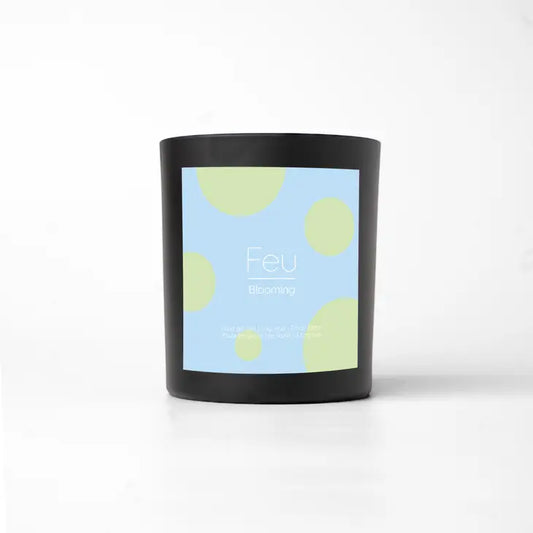 Feu Sandalwood & Jasmine Woodenwick Soy Wax Candle at Joetie Home Fragrance. Luxury Handmade Apothecary Soy Candles