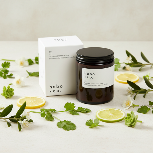 Air Candle – Medium Essential Oil Soy Candle by Hobo + Co
