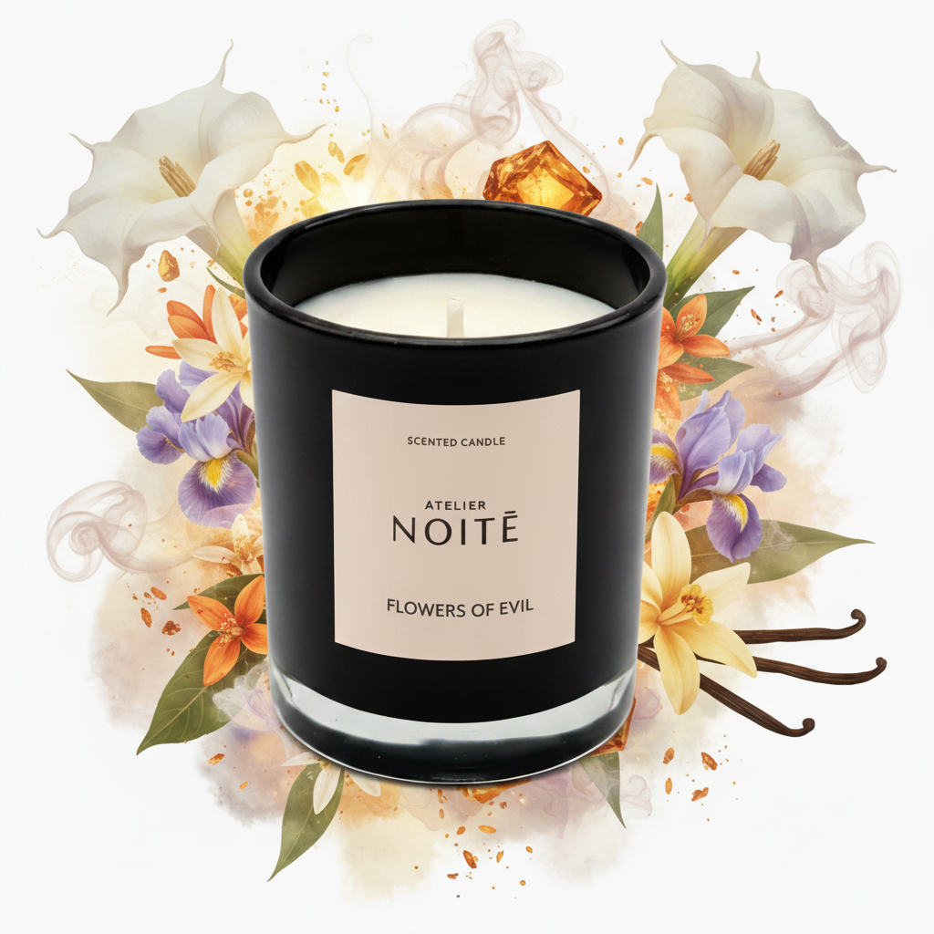 Flowers of Evil Votive Candle