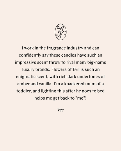 Flowers of Evil Votive Candle – 70g Soy Wax by Atelier Noitē