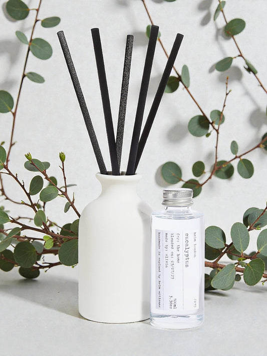 Eucalyptus Reed Diffuser – 100ml Ceramic Vessel by Helm London
