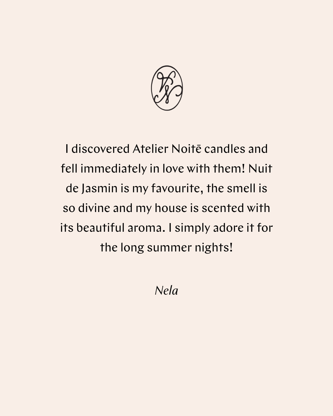 Nuit de Jasmin Candle – 200g Soy Wax by Atelier Noitē