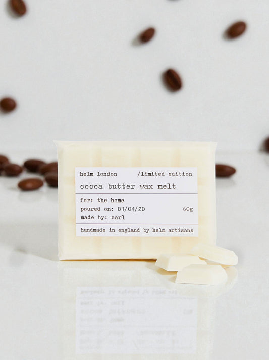 Cocoa Butter Wax Melt Bar – 60g Soy Blend by Helm London