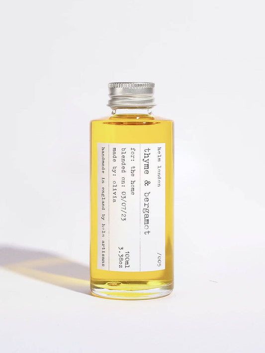 Thyme & Bergamot Reed Diffuser - 100ml Refill at Joetie Home Fragrance. Luxury Handmade Apothecary Soy Candles