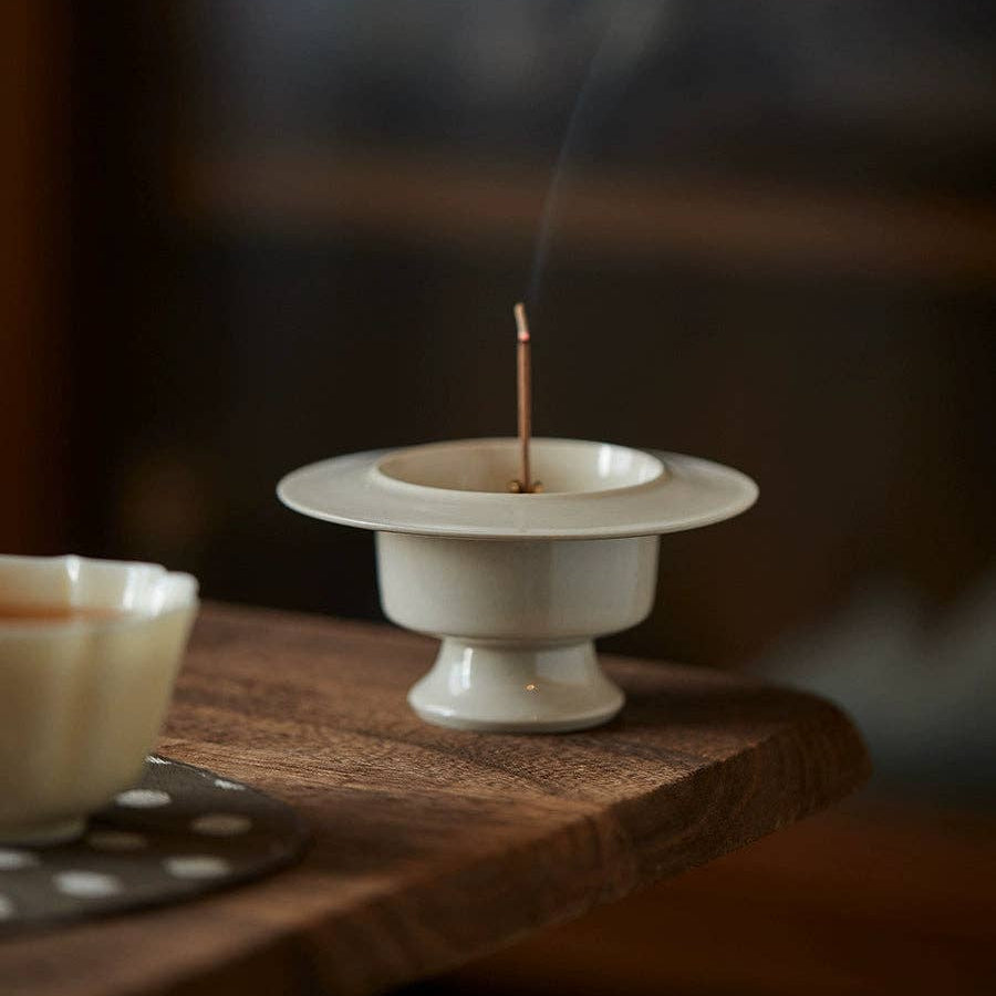 Song Style Handmade White Incense Holder