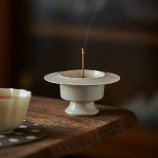 Song Style Handmade White Incense Holder