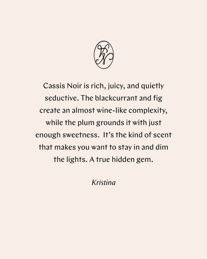 Cassis Noir Candle – 200g Soy Wax by Atelier Noitē
