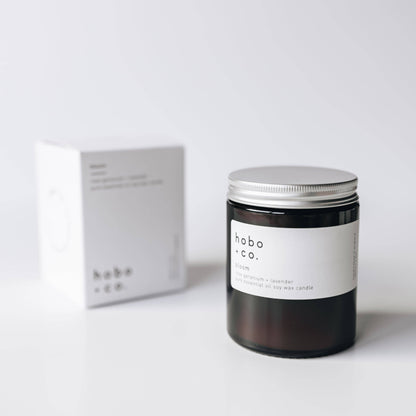 Hobo+Co Bloom Medium Essential Oil Soy Candle at Joetie Home Fragrance. Luxury Handmade Apothecary Soy Candles