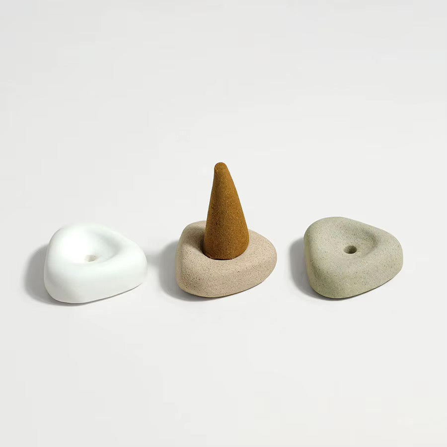 Clay Incense Holder Set of 3