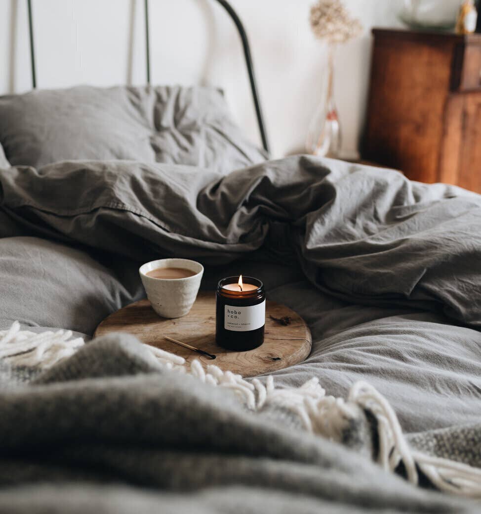 Hobo+Co Bloom Medium Essential Oil Soy Candle at Joetie Home Fragrance. Luxury Handmade Apothecary Soy Candles