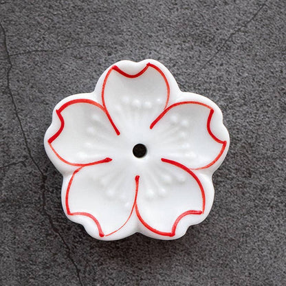Ceramic Flower Incense Holder