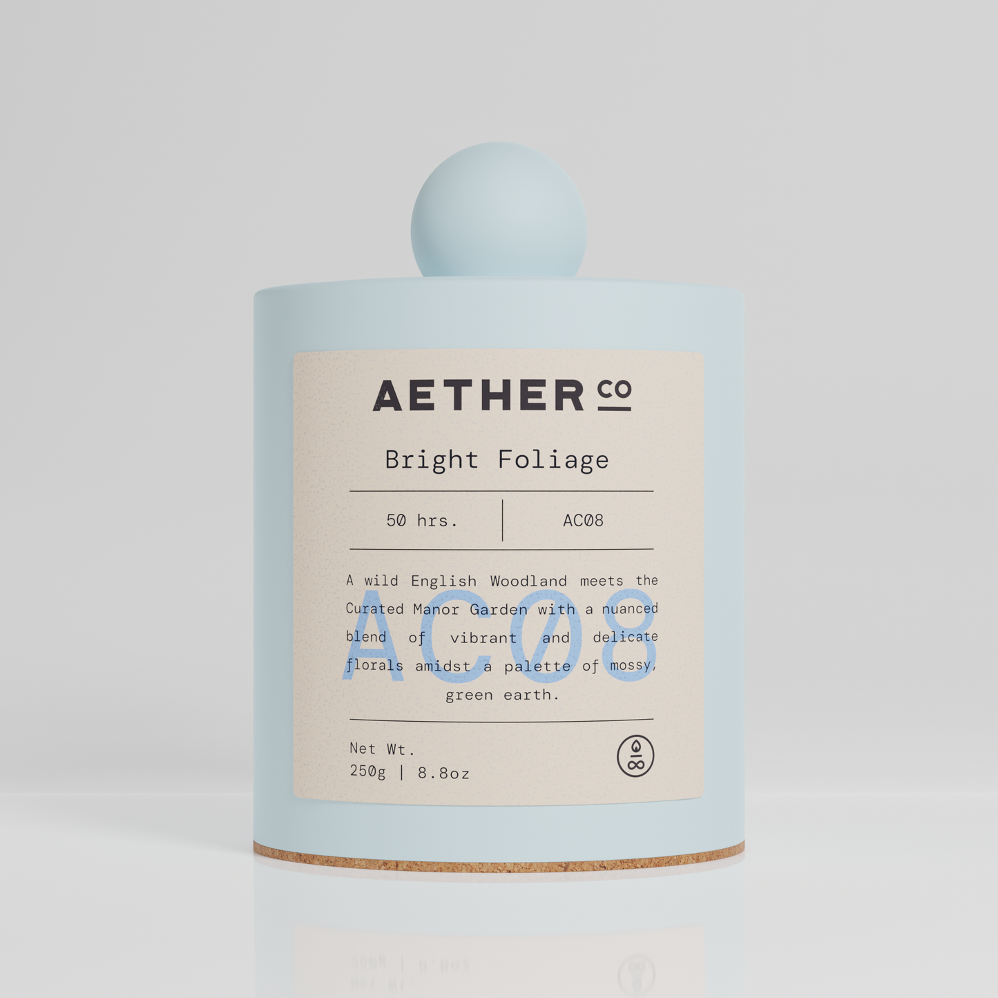 Bright Foliage Candle 250g at Joetie Home Fragrance. Luxury Handmade Apothecary Soy Candles