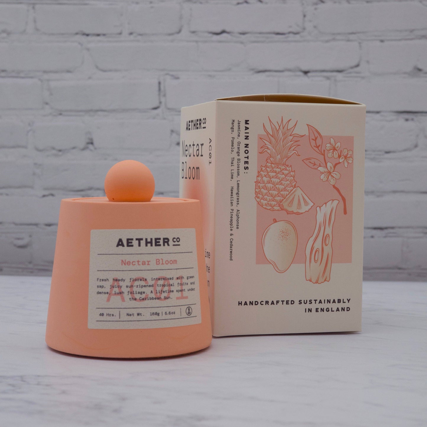 Nectar Bloom Candle 160g at Joetie Home Fragrance. Luxury Handmade Apothecary Soy Candles