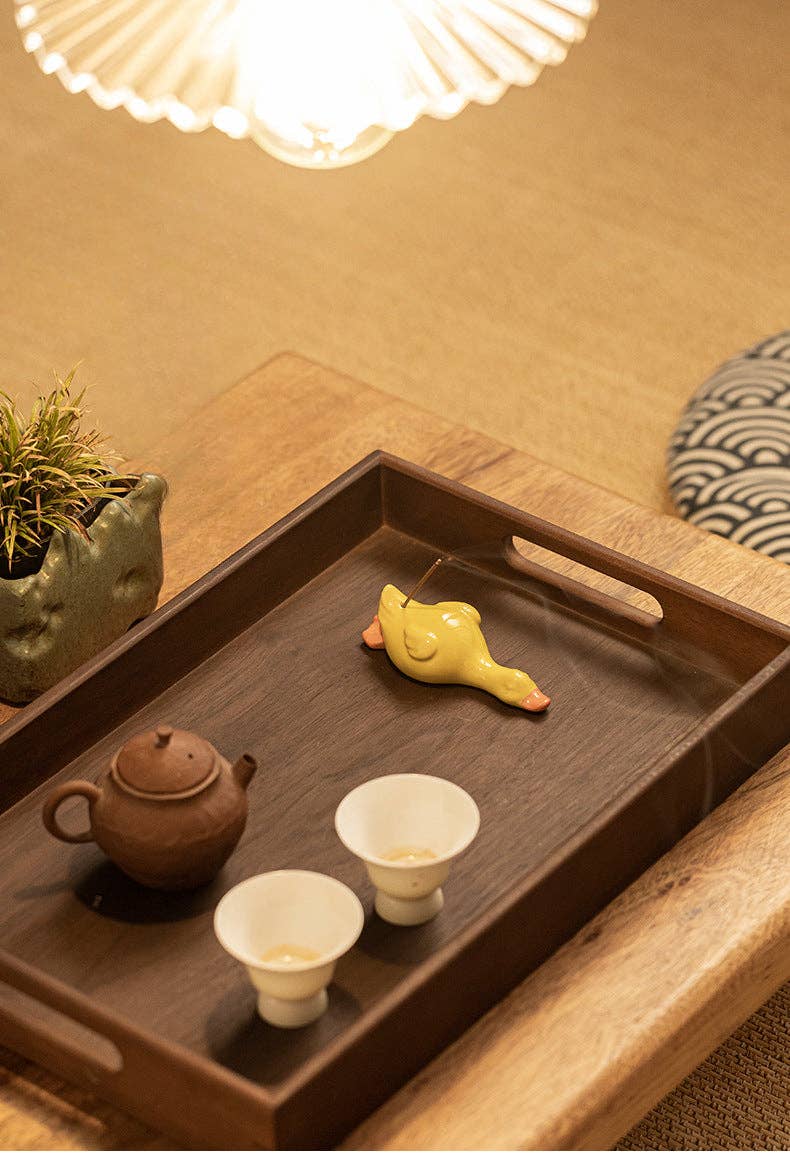 Gohobi Handmade Ceramic Duck Incense Stick Holder at Joetie Home Fragrance. Luxury Handmade Apothecary Soy Candles