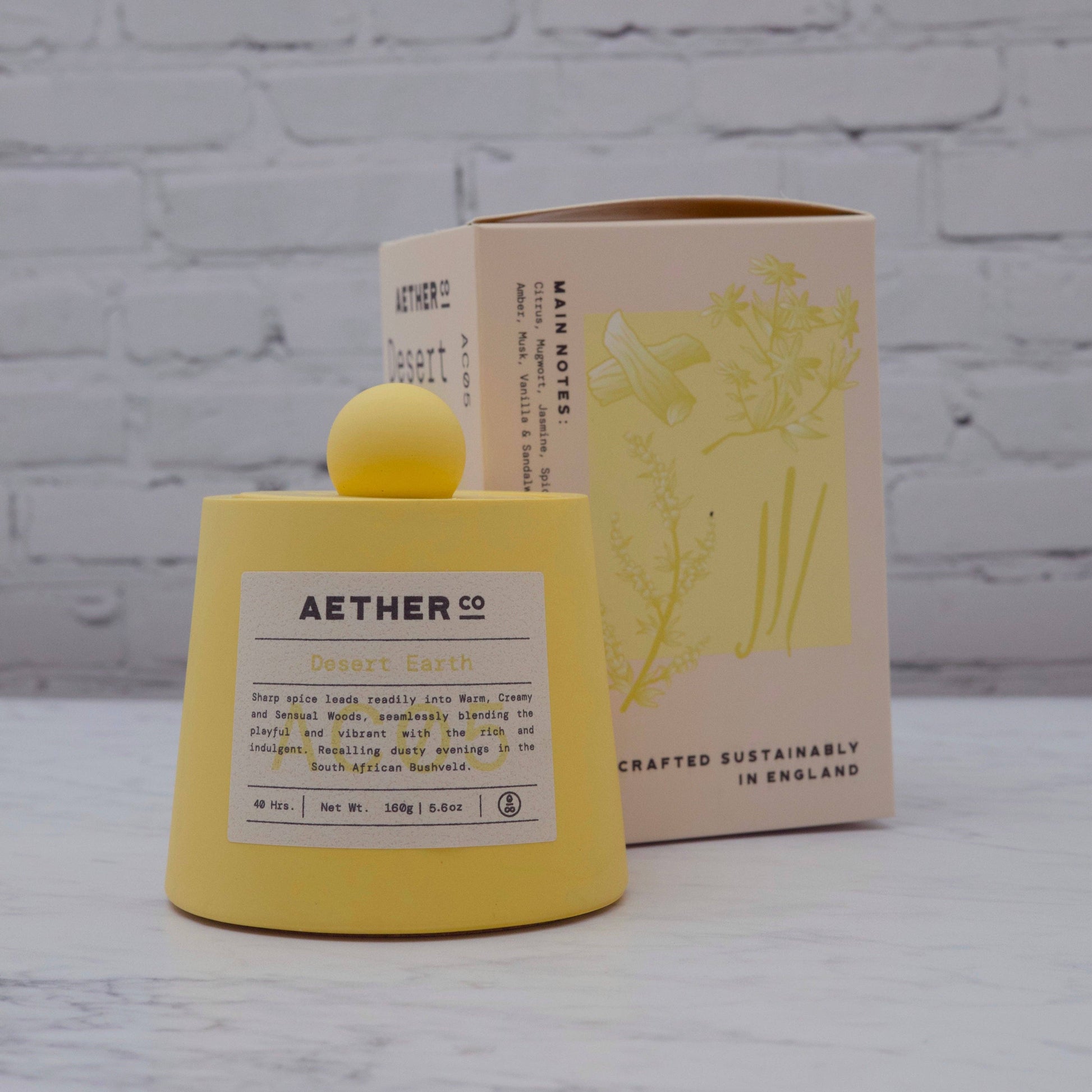 Desert Earth Candle 160g at Joetie Home Fragrance. Luxury Handmade Apothecary Soy Candles