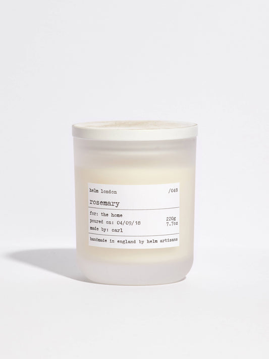 Helm London Rosemary Soy Wax Candle at Joetie Home Fragrance. Luxury Handmade Apothecary Soy Candles