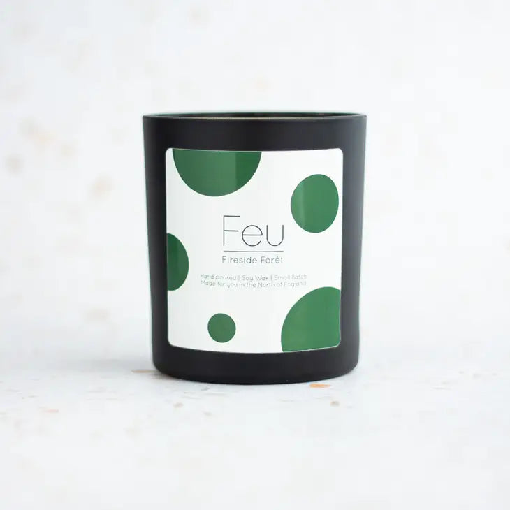 Feu Pine Cedarwood Woodenwick Soy Wax Candle at Joetie Home Fragrance. Luxury Handmade Apothecary Soy Candles