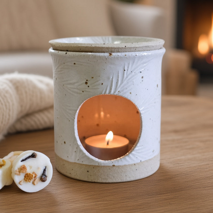 Speckled White Wax/Oil Burner