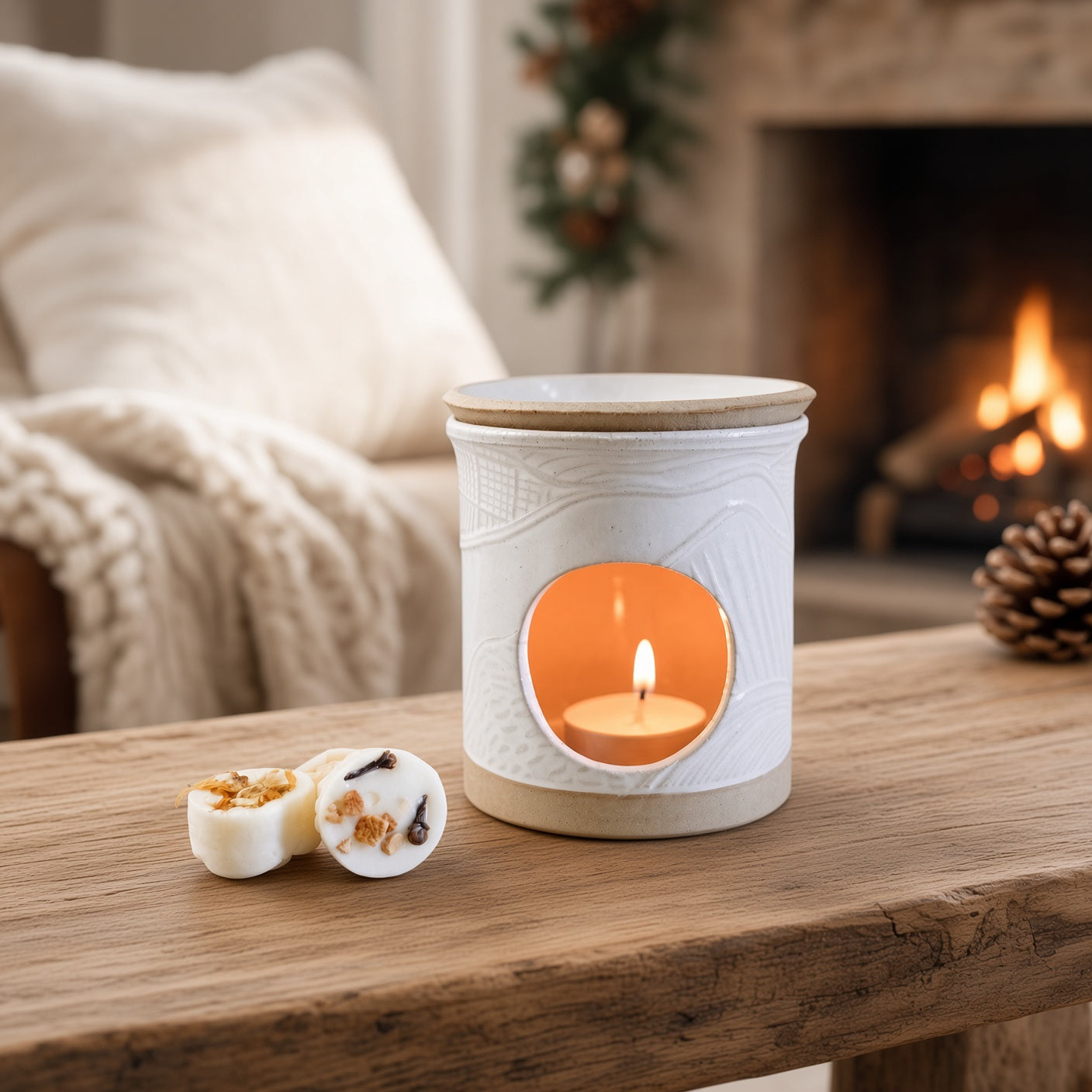 Stone White Wax/Oil Burner