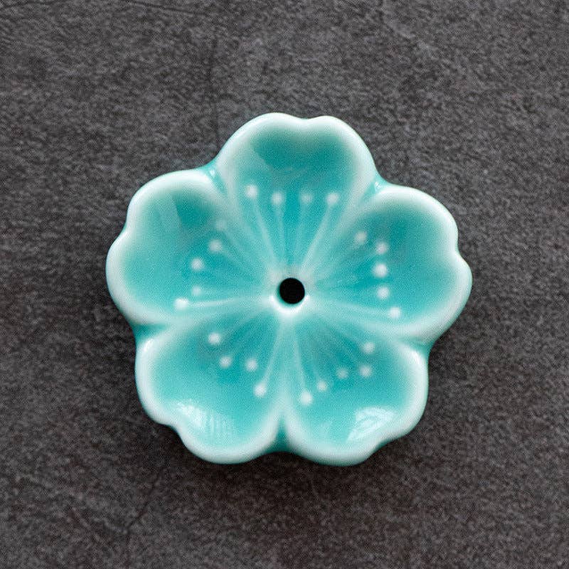 Ceramic Flower Incense Holder