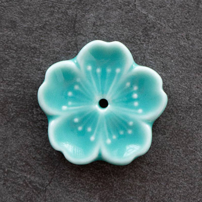 Ceramic Flower Incense Holder