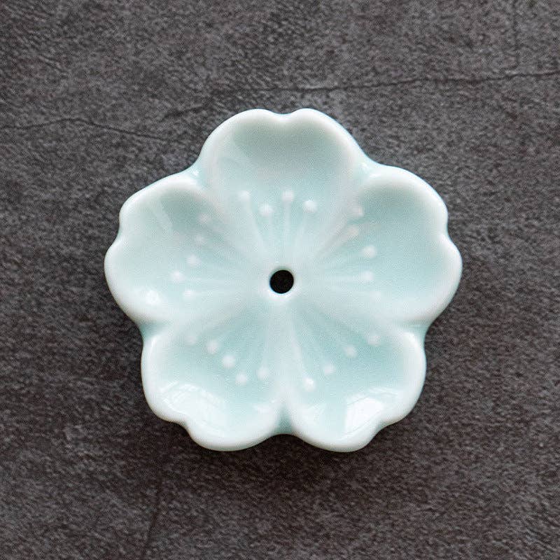 Ceramic Flower Incense Holder