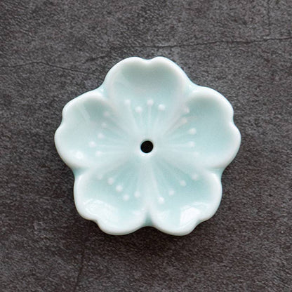 Ceramic Flower Incense Holder
