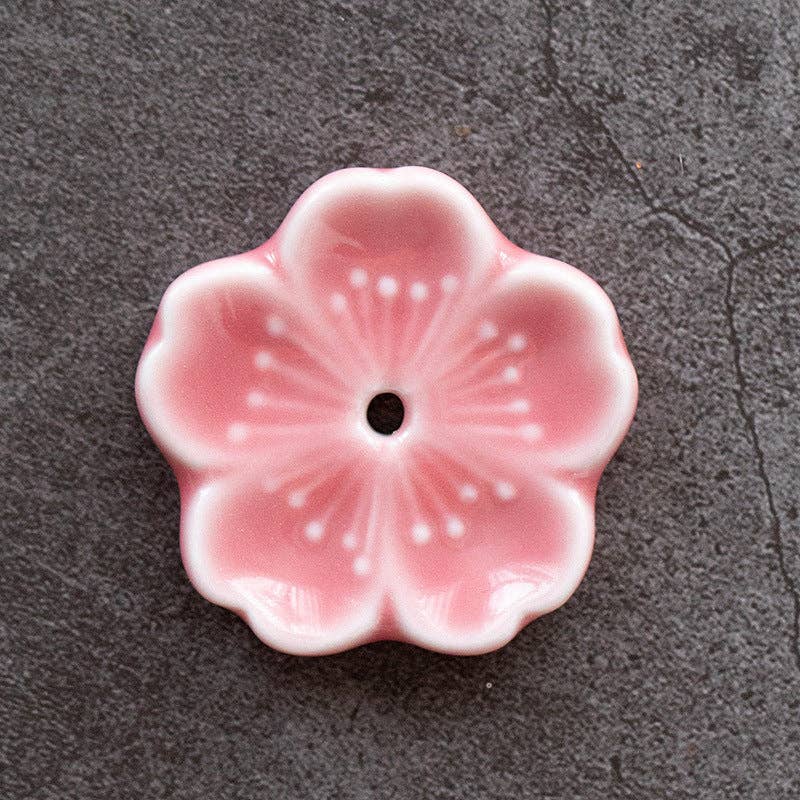 Ceramic Flower Incense Holder