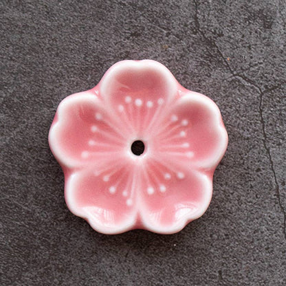Ceramic Flower Incense Holder