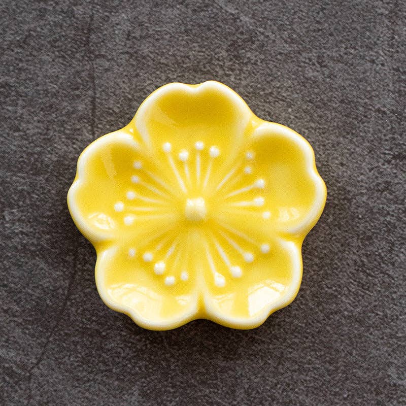 Ceramic Flower Incense Holder